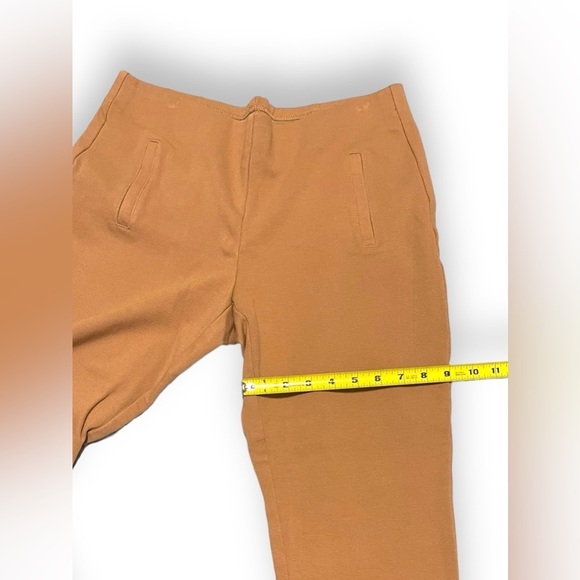 CHICOS Women's Size 0.5 Brown Stretchable, Elastic Waist Taper Leg Ankle Pants - Picture 10 of 10